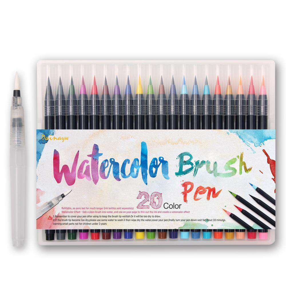 Watercolour Brush Pens - Set of 20 - Image 7