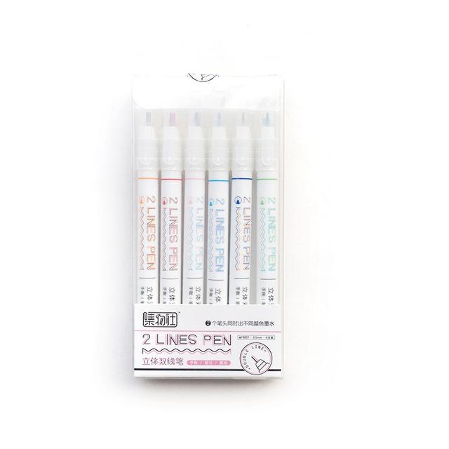 Double Lines Pen - Set of 6! - Image 6