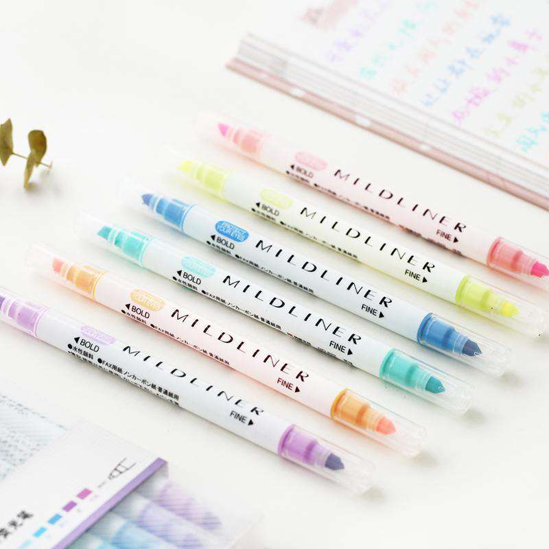 Double Sided 'Mildliner' Style Highlighters - Set of 12 - Image 4