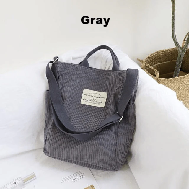 Life + Travel Cord Tote Bag - Image 8