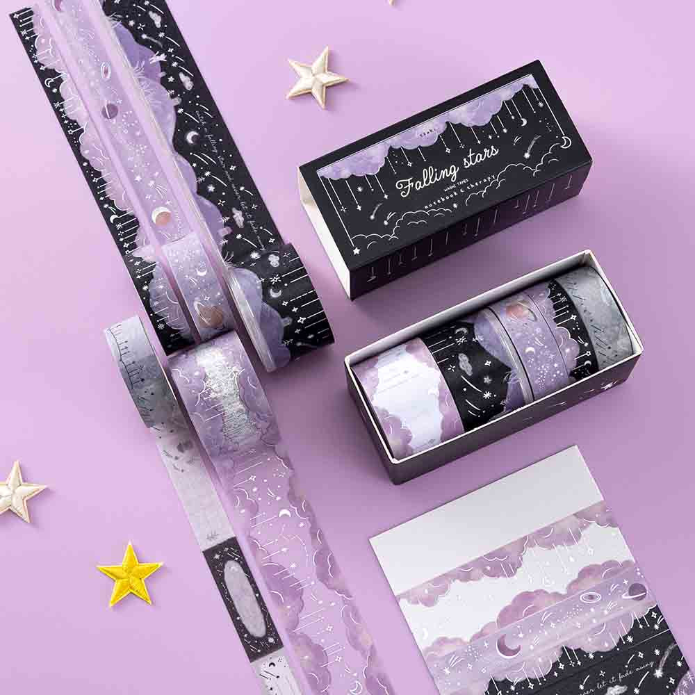 Tsuki ‘Falling Stars’ Washi Tape Set ☾ - Image 6