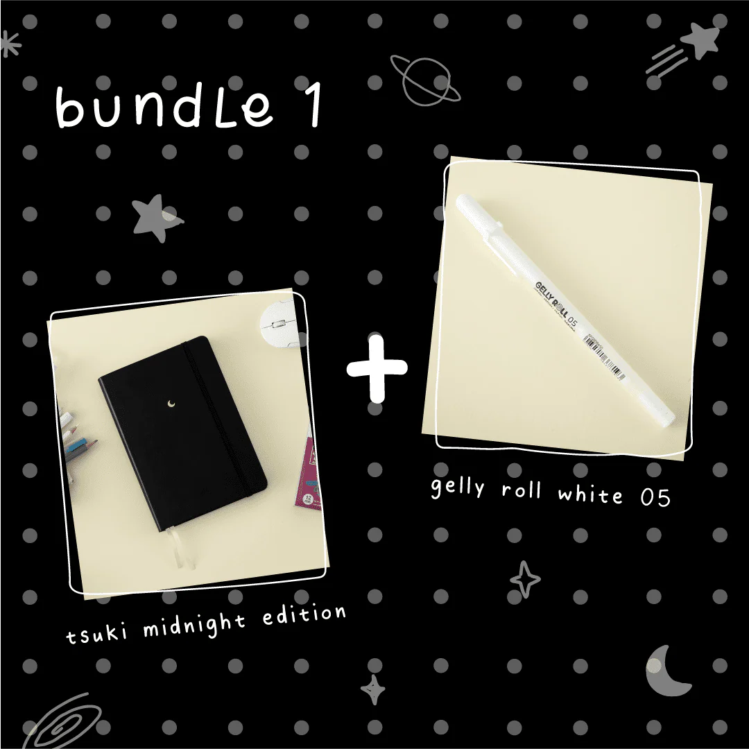 Tsuki 'Midnight Edition' Black Page Bullet Journal ☾ - Image 12