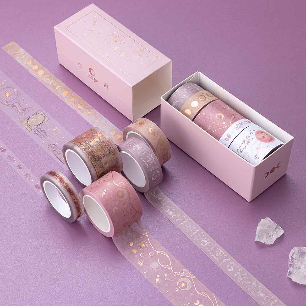 Tsuki ‘Moonlit Blush’ Washi Tape Set ☾ - Image 4