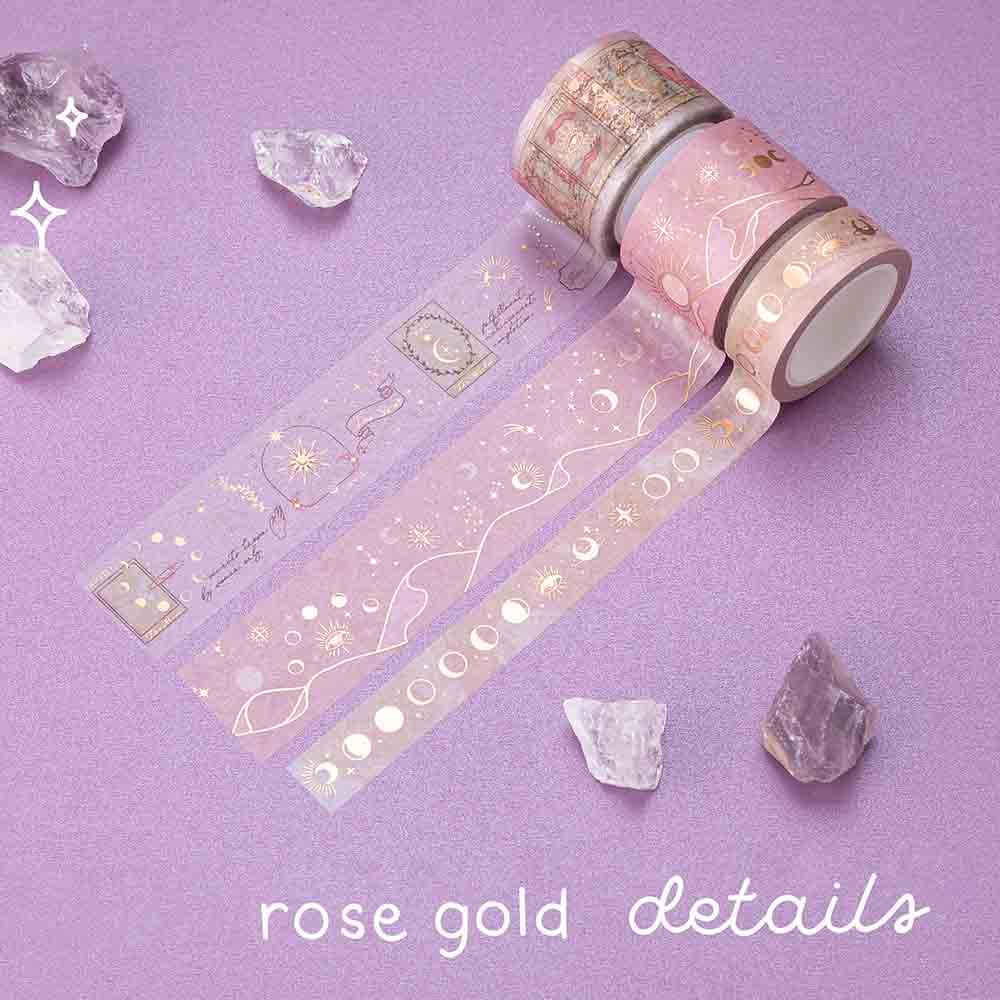 Tsuki ‘Moonlit Blush’ Washi Tape Set ☾ - Image 5