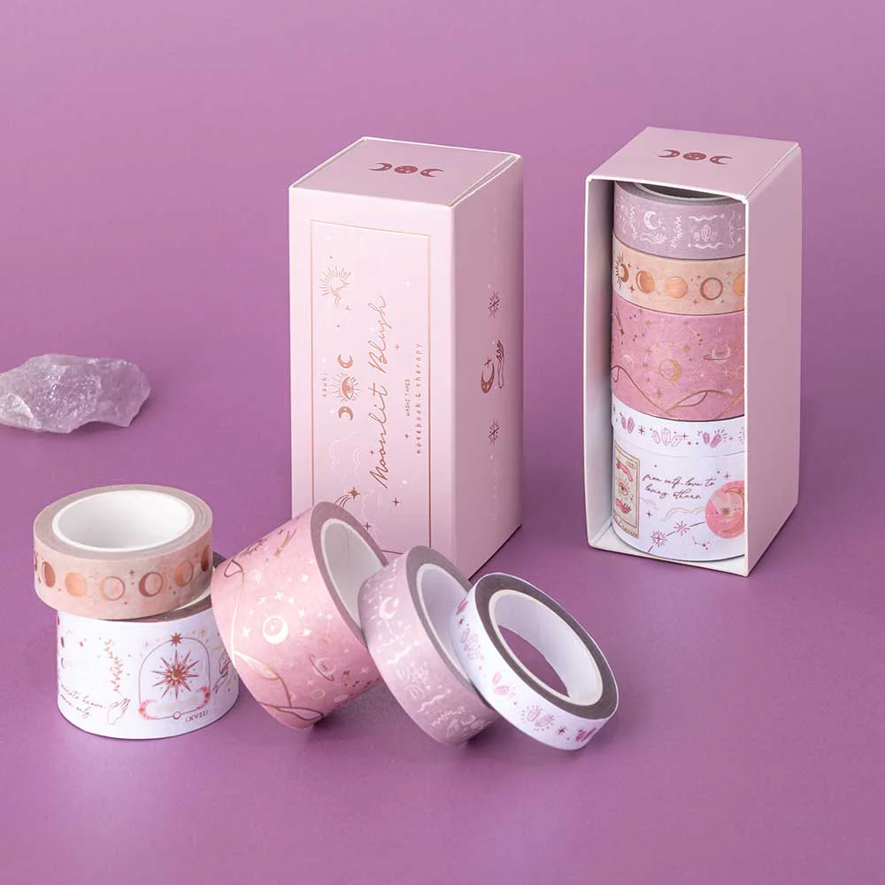 Tsuki ‘Moonlit Blush’ Washi Tape Set ☾ - Image 7