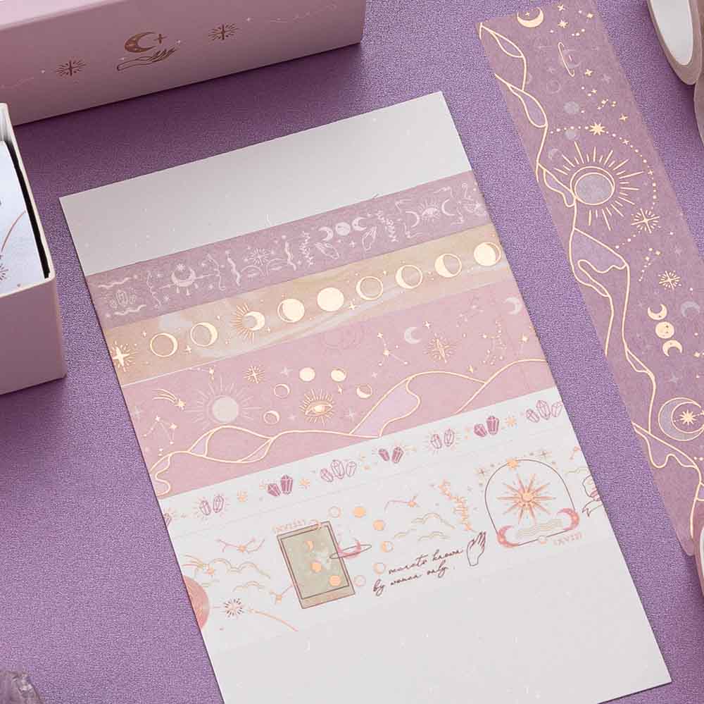 Tsuki ‘Moonlit Blush’ Washi Tape Set ☾ - Image 8
