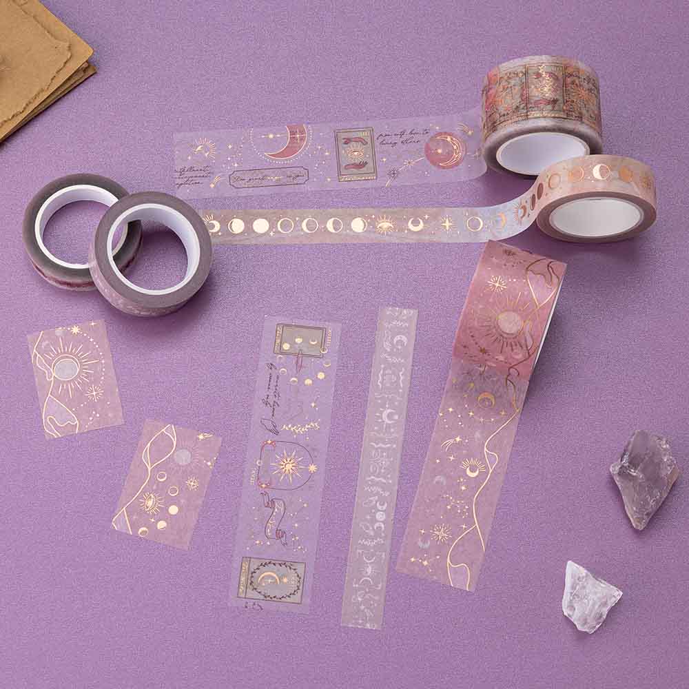 Tsuki ‘Moonlit Blush’ Washi Tape Set ☾ - Image 9